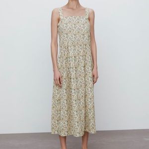 NWT Zara floral print dress / L